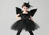 Girl039s robes girtls noirs cygne cosplay cosplames enfants littler mal habillé for kids plume play vesting oiseau fille par2846902