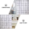 Shower Curtains Bathroom Partition Hooks Waterproof Privacy Protected Resistant Thicken Stainless Steel Boho Window