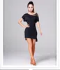 Stage Wear 2024 Latin Dance Dress Short Sleeve Irregular Skirt Lady Ballroom Tango Dresses Cha Salsa Clothes For Women Practice