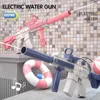 Gun Toys Long Range Electric Water Gun Pistol 10m Portable Guns M416 Barn Summer Beach Outdoor Fight Toys for Boys Kid Games 240408