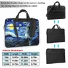 Laptop Bag Sleeve Case Van Gogh Starry Sky Protective Notebook Pouch Cat Animal For Air 13 14 Print Computer 240408