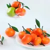 Party Decoratie 10 PCS Faux Fruit Fake Fruit Fruit Model Props kunstmatige scène versiering schuim sinaasappels decor