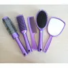 Caixas de armazenamento 5pcs escova de cabelo espelho de pente