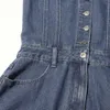 Abito da donna oudina abito da donna alla moda alla moda in giro per la vita tra allungamento midi jean jean denim donne