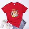 Frauen T-Shirts Groovy Santa Pilz Weihnachtshemd Retro Winter Frohe Weihnachtsgeschenk T-Shirt Ästhetik Frauen Vibes Party T-Shirt Top