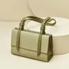 Evening Bags Genuine Leather Tote Bag Fashionable And Versatile Women's Handbag Color Blocking Shoulder Ladies Luxury