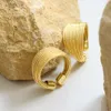 Кольца полосы, геометрическая мода и не затухающие кольца многослойные полукруглые кольцо для женского титанового стального золота с золотыми кольцами Ювелирные изделия