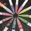 Paillettes TCT414 Chunky mix couleur mix mix hexagon nail paillette art décoration art de corps