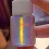 Glitter 10g Cosmetic Grade Super Rainbow Iridescent Unicorn Aurora Chrome Nail Powder Pigment