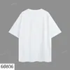 T-shirt di lusso bianco 100%Cotton Mengjia Maglietta da uomo e donna Designer Short Summer Fashion Cash con lettere di marca T-shirt designer di alta qualità S-XL