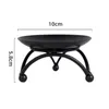 Candle Holders 1Pcs Iron Tray Columnar Holder Black For Party Wedding Table Home Decor