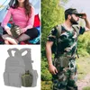 Vattenflaskor 1 L utomhusplast Militär Militär Canteen Bottle Camping Hike Backpacking Kettle Rostfritt stålsked Fork Aluminium Lunch Box