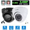 Caméras 5MP CCTV CCTV Analogue de surveillance DVR Camera en plein air Vision nocturne intérieure Sony Ahd BNC Sécurité Dome Caméra Black Xmeye