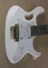 Custom 24 Frets V WH White RARE Electric Guitar Scalloped Fretboard Abalone Tree Of Line Inlay Gold Floyd Rose Tremolo Tailpiece1933575