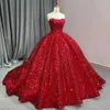 Baljurk prinses Quinceanera jurken pailletten veter strapless zoet 16 prinses feest verjaardagsvestidos de 15 anos q02