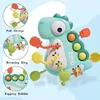 Montessori Toys Baby Dinosaur Pull String Toy for Babies Activity Sensory Toddler Gift Y240407