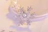 Модные твердые S925 Серебряные ювелирные изделия CZ Crystal Big Snowflower Brooches для женщин Свадебная одежда Сумма из элегантные булавки 240401