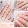 Kits LILYCUTE Non Stick Hand Extension Gel Nail Polish Manicure Set Clear Pink Quick Nail Art DIY Carving Flower Solid Gel Varnish