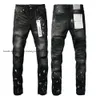 2023 Designer Ksubi Jeans Herren Mann Hosen RIP Denim Biker graue Lackierung Stretch Motorrad Knochen Halloween Lila Jeans für Herren 436GH