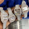 Cartis 5 Styles Yeni Carteras VVS Moissanite Watch Out Out Holwatch Pass Diamonds Testi ETA Lüks Safir Saatler Gül Altın Gümüş Otomatik Buzlu Saatler 632