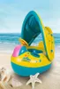 Pool Accessories Summer Baby Kids Safety Swimming Ring Inflatable Swan Swim Float Fun Toys Seat Boat Infant Water2833273