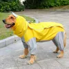 Abbigliamento per cani Grande impermea di cane a quattro zampe a quattro zampe per capelli dorati Abbandonati Labrador All inclusiva