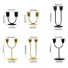 Candele 1pc Cangoli Cancellaio Metal Decorazione Decorazione Praga supporto per preghiera 2 braccio Candelabra tavolo da pranzo per il matrimonio