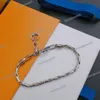 925 Серебряное ожерелье Письмо Браслет Ювелирные аксессуара