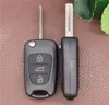 Boule non coupé 3 boutons Flip Remote Key Case Shell pour Kia Car Keys Blank Cover Cover Remplacement Clé Shell pour KIA2353496