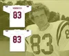 Benutzerdefinierte Namensnummer Ted Hendricks 83 Hialeah Senior High School Vollblut White Football Trikot 1 Top-S-6xl