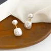 Серьги -грибы элегантный падение темперамента для женщин подарки 925 Серебряные иглы модные украшения имитируют жемчужные серьги