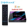 Box Android 10 H96 Max RK3318 SMART TV Box 2.4G 5G WiFi BT4.0 H96MAX Player Player Google Voice Assistant