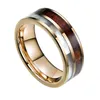 Gabe Jewelry Hot Selling Gold Wood Grain Shell Asymmetric Ring