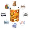 Laundry Bags Retro Inustrial In Orange And Brown Tones Basket Geometric Colorful Clothes Toy Hamper Storage Bin For Kids Nursery