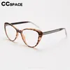 Okulary przeciwsłoneczne Ramy 56668 Retro Cat Eye Optical Spectacle Frame Mężczyźni kobiety duże rozmiar płaskie lustro przezroczyste okulary recepty