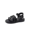 Zomer nieuw klein meisje open teen Koreaanse editie Romeinse sandalen voor meisjes zachte zool comfortabele en minimalistische strandschoenen trend