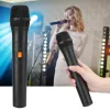 Microphones Black Condenseur Microphone sans fil V16U Microphone sans fil universel 2 dans 1 VHF USB universel reçoit le micro portable