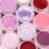 Drills Meet Across 8/12/16pcs Glitter Pink Nude Nail Dipping Powder Set No Lamp Cure Decoration Pigment Diy Gel French Acrylic Dipping