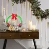 Decorative Flowers 1 PCS Christmas Wreaths For Front Door Wreath With Lights As Shown Picks Green Pretty Garland Decor