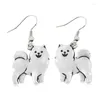 Dangle Earrings Fashion Vintage Samoyed Dog Drop Earring Boho Pets Dogs Brincos Lover Gifts Jewelry For Women Pendientes Mujer