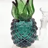 2024 Verre en verre multi-couleurs Base de forme de diamant Pinapple 8 pouces en verre sarcelle Bongs à eau Bong Tobacco Tobe fumer 14 mm Bol Dab Recycler Recycler Bubbler Pipes