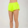2024 Shorts Sport Yoga Align Lu Women Hotty Hotty Hot Micro-Elastic Low-Rise Athletic Short With Liner Workout Running Sport Tummy Control Shorts Bi