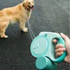 Hundhalsar Infällbar bärbar koppel med lätt automatisk valpkatttraktion Rope Belt för hundar husdjursprodukter b