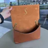 7A Designer -Tasche Reversible Wildleder und mattes Leder -Doppelnutzung - klassische Art der Frauenhandtasche mit abnehmbarer Kette für den Abend