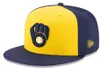 "Brewers"Caps 2023-24 유엔 야구 모자 스냅 백 모자 단어 시리즈 챔피언 라커룸 ​​9Fifty Sun Hat 자수 봄 여름 모자 도매 A5