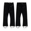 Nieuwe jeans denim broek herenafdeling ontwerper zwarte broek hoge kwaliteit rechte straatkleding casual y2k straattrend ritsjipper gescheurd broek