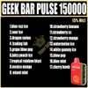 Оригинальный импульс Geek Bar 15000 15K Puff 15k 15000.