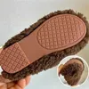 Dzieci Slipper Pluszowy bawełniany shoessoft Sole Anti-Slippery Footy dla dziewczynki Pierwsza Walkertoddler Slipper 240408