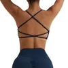 Fashion tenue Workout Strap Yoga Push Women Sports Cross Beauty Sports Up Bas Bras Bras Bra Fiess Top Bra Soft Sweeting Tops Crops Ho Jjpf