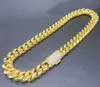Miami Cuban Link Designer Bracelet Men, 12mm de 14 mm de largura Chain de ouro Micro embutido diamante moissanita em fivela de fivela de jóias de hip hop mulheres personalizam presente
